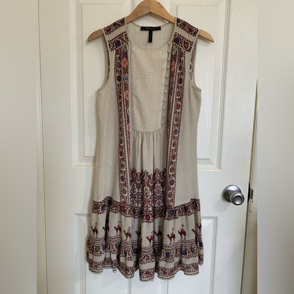 BCBG MaxAzria | Printed Ruffle Summer Dress